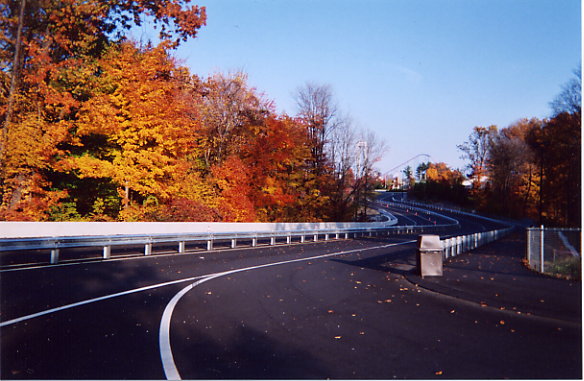 Entrance to parking lot.